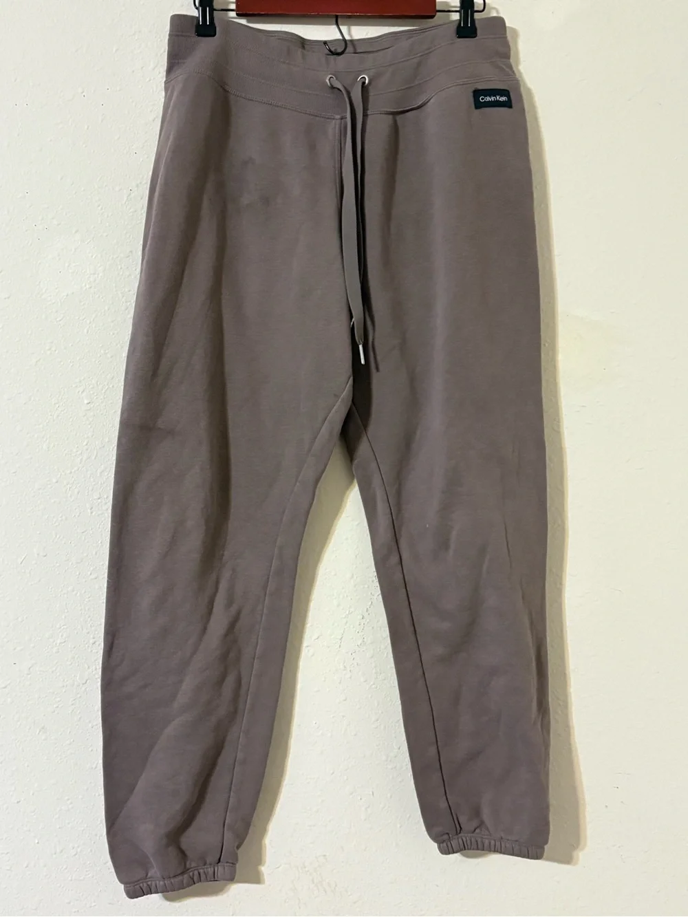 Calvin Klein Performance Taupe Drawstring Joggers